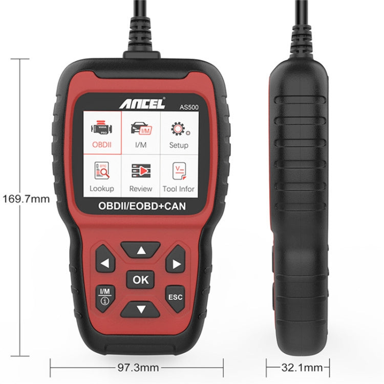 Ancel AS500 OBDII Scanner Engine Reader Car Diagnostics Tool - Electronic Test by PMC TechLife | Online Shopping South Africa | PMC TechLife | Buy Now Pay Later Mobicred