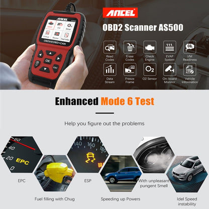 Ancel AS500 OBDII Scanner Engine Reader Car Diagnostics Tool - Electronic Test by PMC Jewellery | Online Shopping South Africa | PMC Jewellery | Buy Now Pay Later Mobicred