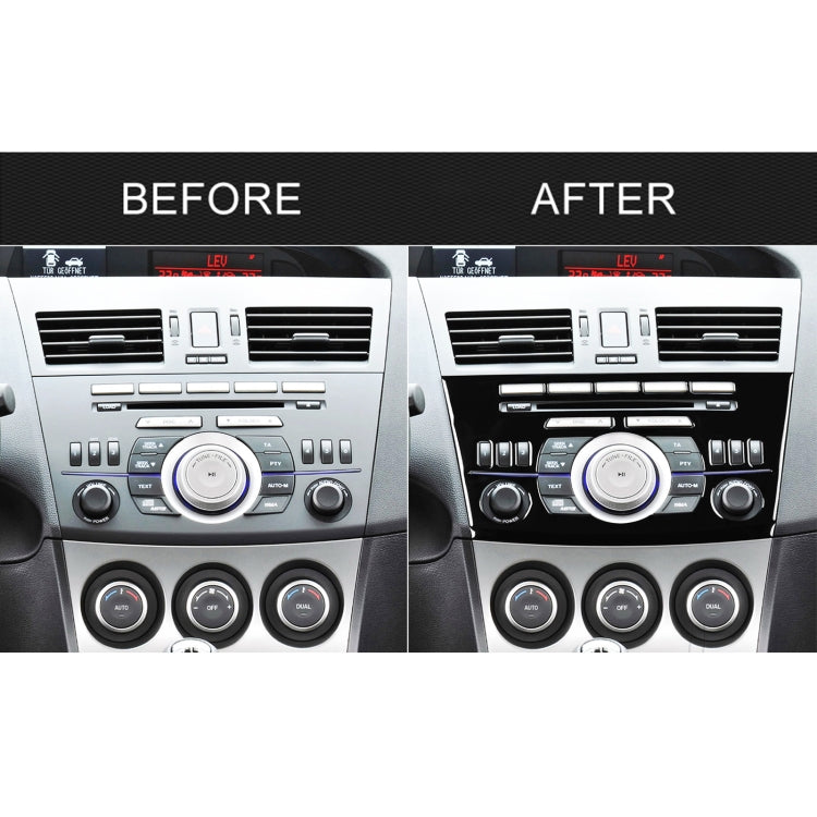 For Mazda 3 Axela 2010-2013 Car Radio Panel Decorative Sticker, Left and Right Drive Universal - Car Interior Mouldings by PMC Jewellery | Online Shopping South Africa | PMC Jewellery | Buy Now Pay Later Mobicred