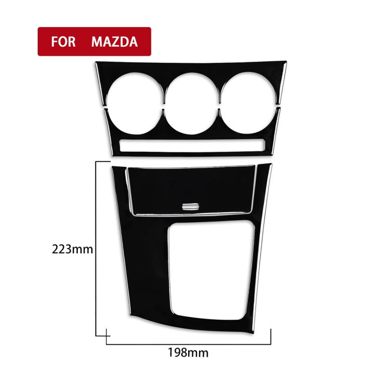 For Mazda 3 Axela 2010-2013 4 in 1 Car AC Gear Frame Set A Decorative Sticker, Right Drive - Car Interior Mouldings by PMC Jewellery | Online Shopping South Africa | PMC Jewellery | Buy Now Pay Later Mobicred