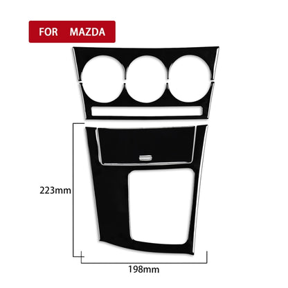 For Mazda 3 Axela 2010-2013 4 in 1 Car AC Gear Frame Set A Decorative Sticker, Right Drive - Car Interior Mouldings by PMC Jewellery | Online Shopping South Africa | PMC Jewellery | Buy Now Pay Later Mobicred