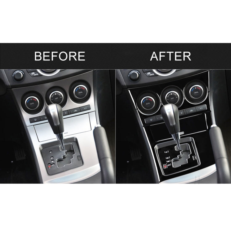 For Mazda 3 Axela 2010-2013 6 in 1 Car AC Gear Panel Set A Decorative Sticker, Left Drive - Car Interior Mouldings by PMC Jewellery | Online Shopping South Africa | PMC Jewellery | Buy Now Pay Later Mobicred