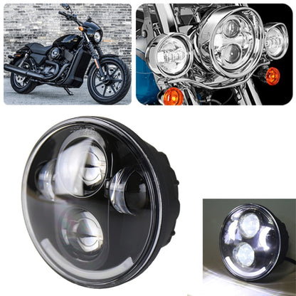 5.75 inch DC12V 6000K-6500K 40W Car LED Headlight for Harley(Black) - Work Lights by PMC Jewellery | Online Shopping South Africa | PMC Jewellery | Buy Now Pay Later Mobicred