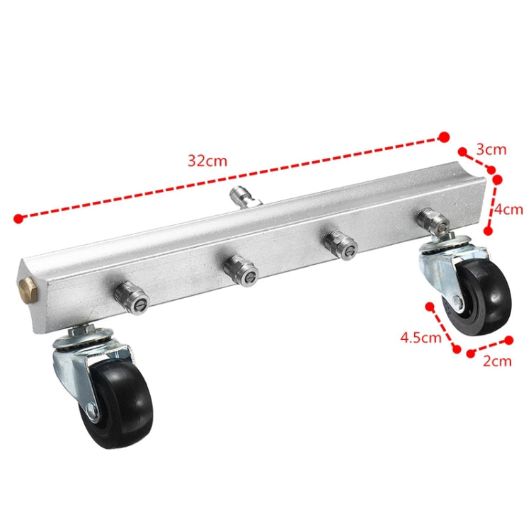 Car Body Chassis Car High Pressure Washing Machine Car Bottom Water Washing Machine 4 Nozzle Cleaner Set, Extension Rod Length: 34cm - Car washing supplies by PMC Jewellery | Online Shopping South Africa | PMC Jewellery | Buy Now Pay Later Mobicred