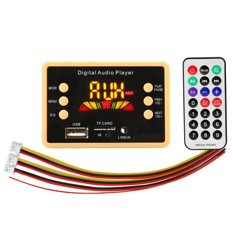 Car 5V Color Screen Audio MP3 Player Decoder Board FM Radio TF Card USB, with Bluetooth Function & Remote Control - Car MP3 & MP4 & MP5 by PMC TechLife | Online Shopping South Africa | PMC TechLife | Buy Now Pay Later Mobicred