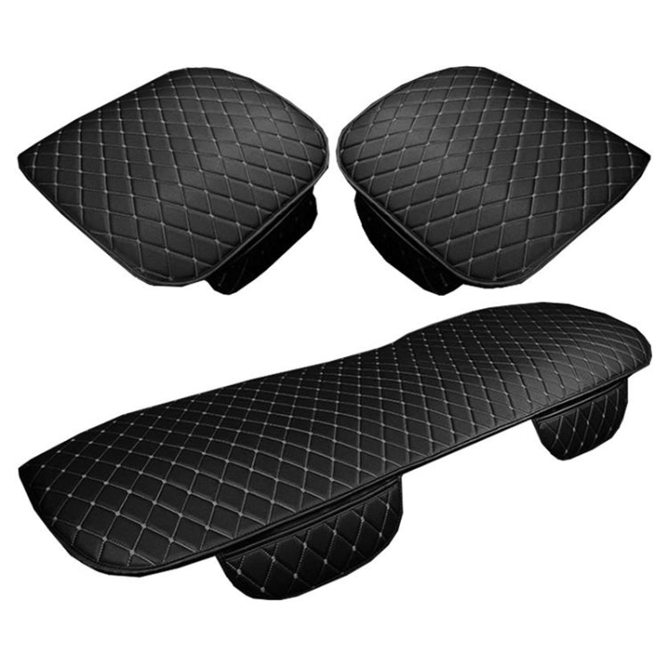 Car Seat Cushion Universal Simple Seat Cover Anti-slip Mat Auto Accessories (Black Red) - Seat Accessories by PMC Jewellery | Online Shopping South Africa | PMC Jewellery | Buy Now Pay Later Mobicred