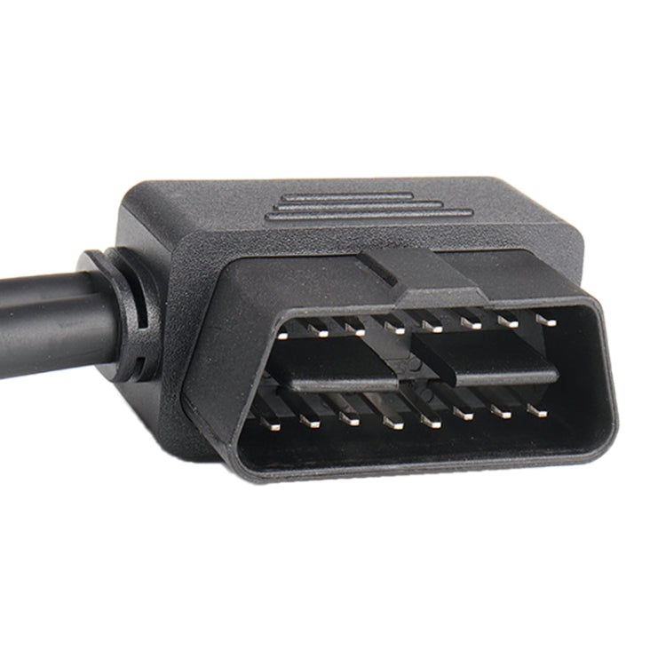 16PIN Car L Shape 90 Degree Connect OBD Diagnostic Extended Cable OBD2 Male to Female Cable - Cables & Connectors by PMC Jewellery | Online Shopping South Africa | PMC Jewellery | Buy Now Pay Later Mobicred