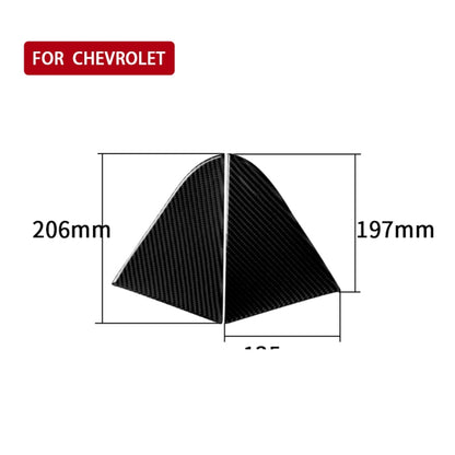 Car Carbon Fiber Rear Triangle Glass Decorative Sticker for Chevrolet Cruze 2009-2015, Left and Right Drive Universal - Car Interior Mouldings by PMC Jewellery | Online Shopping South Africa | PMC Jewellery | Buy Now Pay Later Mobicred