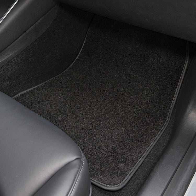 3 in 1 Car Velvet Foot Mat for Tesla Model 3 - Floor Mats by PMC Jewellery | Online Shopping South Africa | PMC Jewellery | Buy Now Pay Later Mobicred