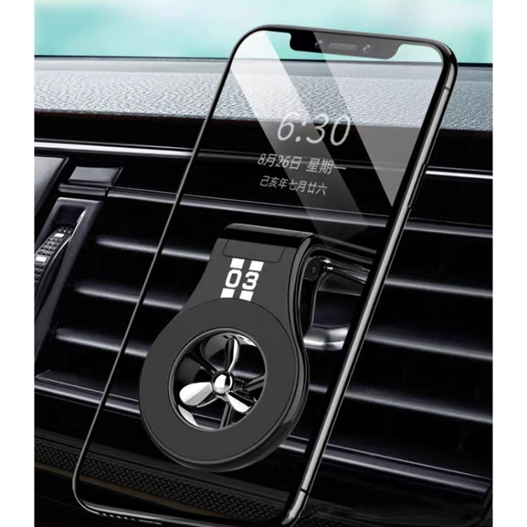 Car Air Outlet Strong Magnetic Suction Sticky Bracket with Aromatherapy (Black) - Car Holders by PMC Jewellery | Online Shopping South Africa | PMC Jewellery | Buy Now Pay Later Mobicred