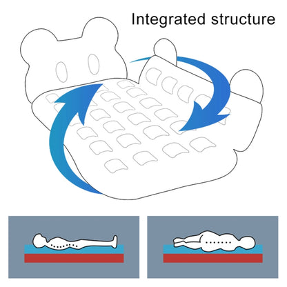 Universal Car Cartoon Travel Inflatable Mattress Air Bed Camping Back Seat Couch with Head Protector + Wide Side Baffle(Blue) - Seat Accessories by PMC Jewellery | Online Shopping South Africa | PMC Jewellery | Buy Now Pay Later Mobicred