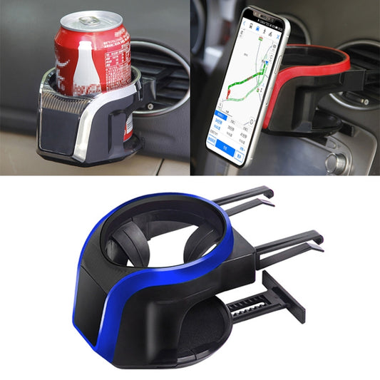 2 in 1 Car Air Outlet Magnetic Mount Beverage Cup Stand Phone Holder(Blue) - Car Drink Holders by PMC Jewellery | Online Shopping South Africa | PMC Jewellery | Buy Now Pay Later Mobicred