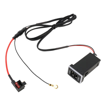 Car QC3.0 Fast Charge USB Interface Modification Charger for Toyota, Fuse to Take Power(Green Light) - DIY Modified Charger by PMC Jewellery | Online Shopping South Africa | PMC Jewellery | Buy Now Pay Later Mobicred