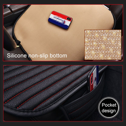 3 in 1 Car Seat Cushion Free Binding Half Inclusive Seat Mat Set (Coffee) - Seat Accessories by PMC Jewellery | Online Shopping South Africa | PMC Jewellery | Buy Now Pay Later Mobicred