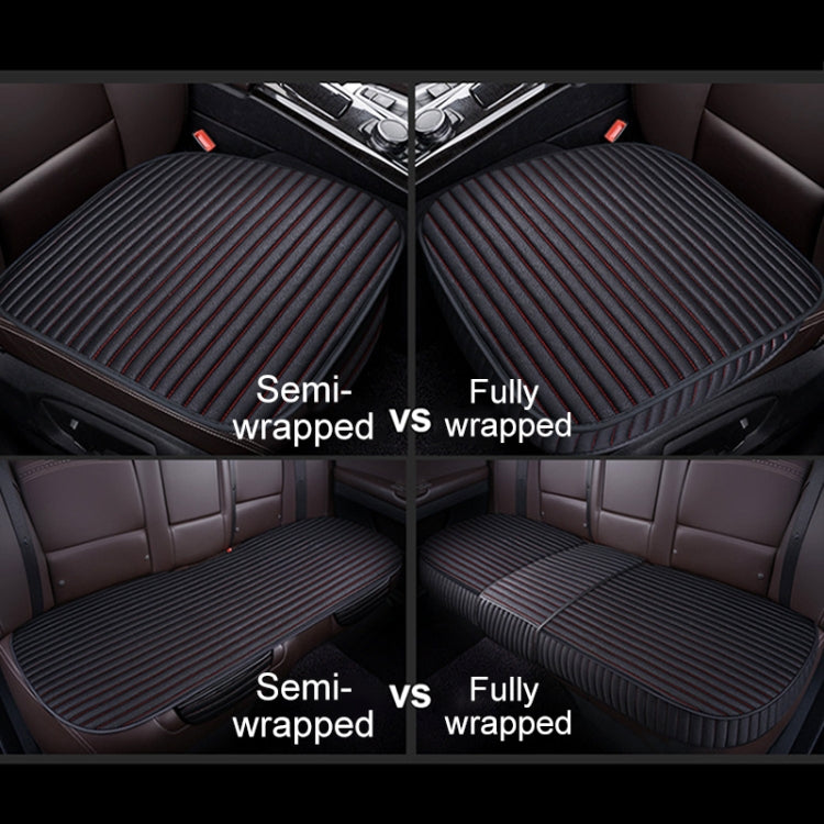 3 in 1 Car Seat Cushion Free Binding All Inclusive Seat Mat Set (Black) - Seat Accessories by PMC Jewellery | Online Shopping South Africa | PMC Jewellery | Buy Now Pay Later Mobicred