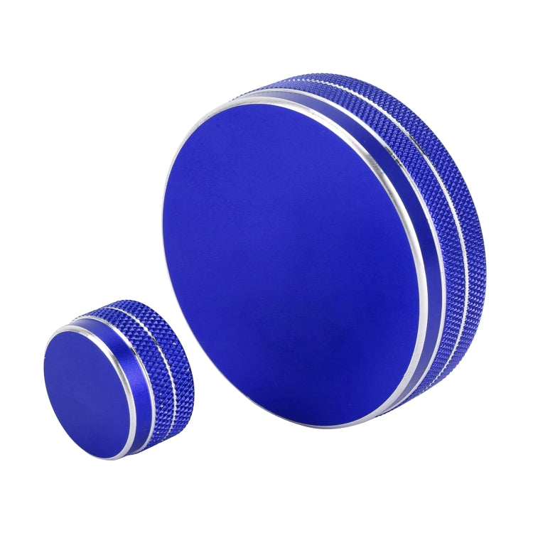 2 PCS Car Metal Central Control Knob Case for Cadillac (Blue) - Decoration Rings by PMC TechLife | Online Shopping South Africa | PMC TechLife | Buy Now Pay Later Mobicred