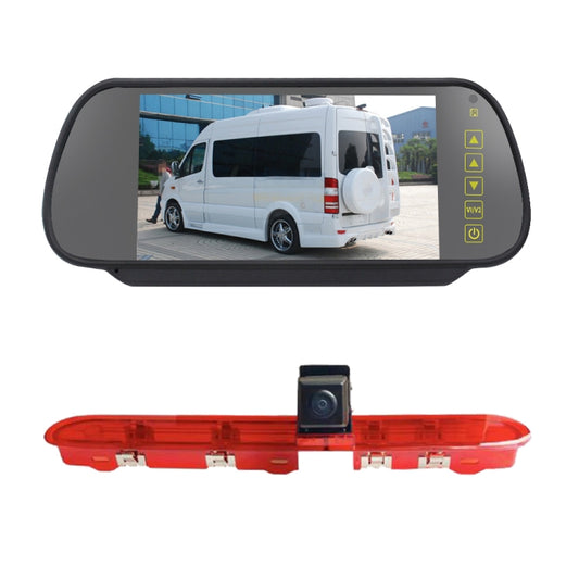 PZ471 Car Waterproof 170 Degree Brake Light View Camera + 7 inch Rearview Monitor for Citroen / Peugeot / Toyota - Rear View Cameras by PMC Jewellery | Online Shopping South Africa | PMC Jewellery | Buy Now Pay Later Mobicred