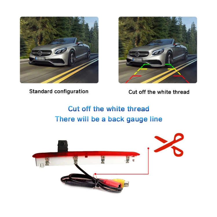 PZ473 Car Waterproof 170 Degree Brake Light View Camera for Volkswagen T6 Single Door - Rear View Cameras by PMC Jewellery | Online Shopping South Africa | PMC Jewellery | Buy Now Pay Later Mobicred