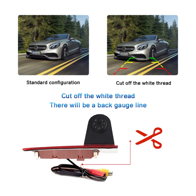 PZ477 Car Waterproof 170 Degree Brake Light View Camera for Ford Transit Custom - Rear View Cameras by PMC Jewellery | Online Shopping South Africa | PMC Jewellery | Buy Now Pay Later Mobicred