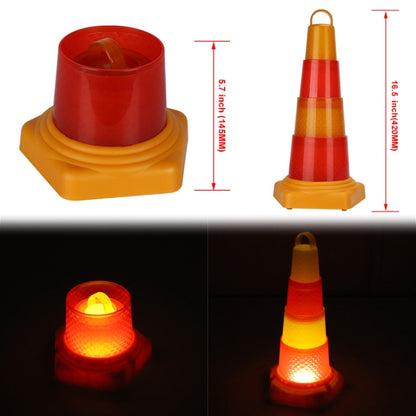 Portable Foldable LED Road Safety Road Cones Height: 42cm - Reflective Material by PMC Jewellery | Online Shopping South Africa | PMC Jewellery | Buy Now Pay Later Mobicred