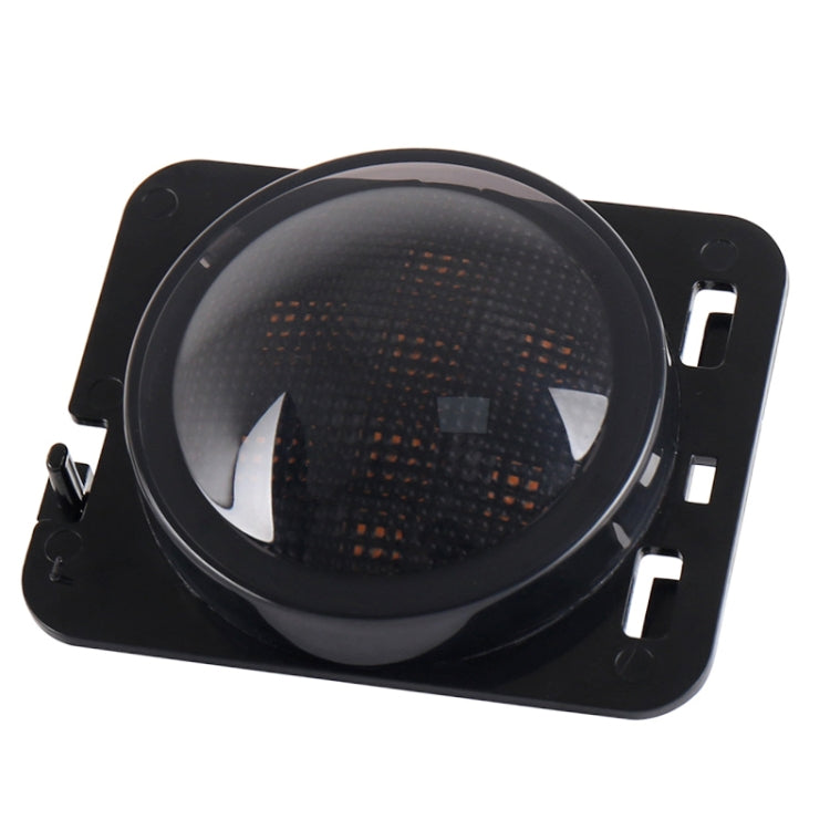 8W DC 12V Car SUV Refit LED Wheel Eyebrow Turn Signal for Jeep Wrangler JK 07-17, Specification: Smoke Black with Aperture - Arrow Turn Lights by PMC Jewellery | Online Shopping South Africa | PMC Jewellery | Buy Now Pay Later Mobicred