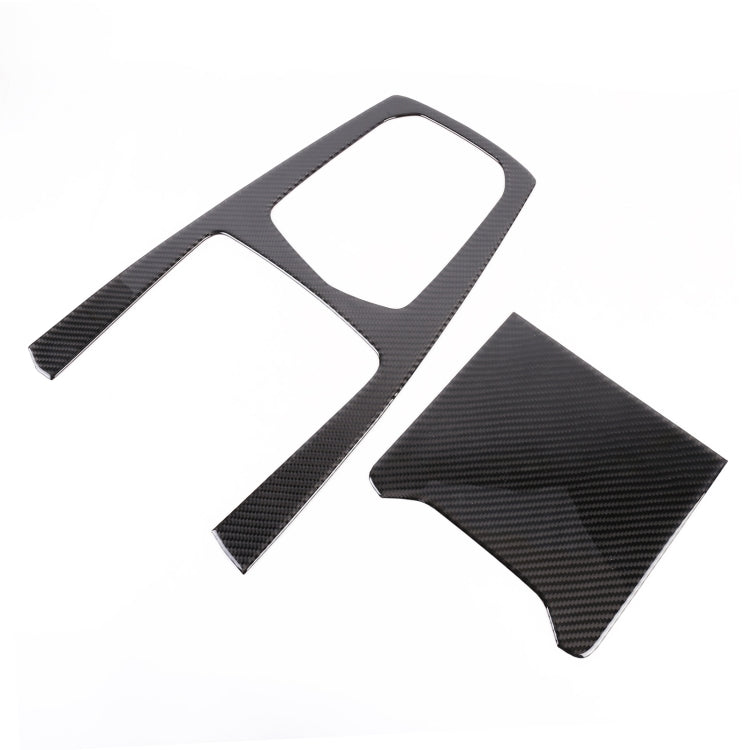 2 PCS Car Carbon Fiber Gear Panel Decorative Sticker for BMW X5 2020 - Car Interior Mouldings by PMC Jewellery | Online Shopping South Africa | PMC Jewellery | Buy Now Pay Later Mobicred