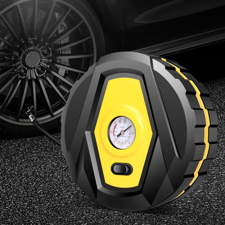 DC12V 120W Portable Multifunctional Round Car Air Pump with Pointer - Inflatable Pump by PMC Jewellery | Online Shopping South Africa | PMC Jewellery