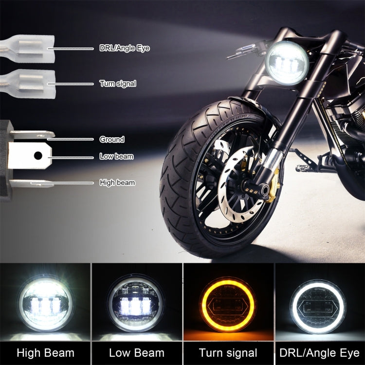 Motorcycle Crystal 5.75 inch LED Headlight Modification Accessories - Headlights by PMC Jewellery | Online Shopping South Africa | PMC Jewellery