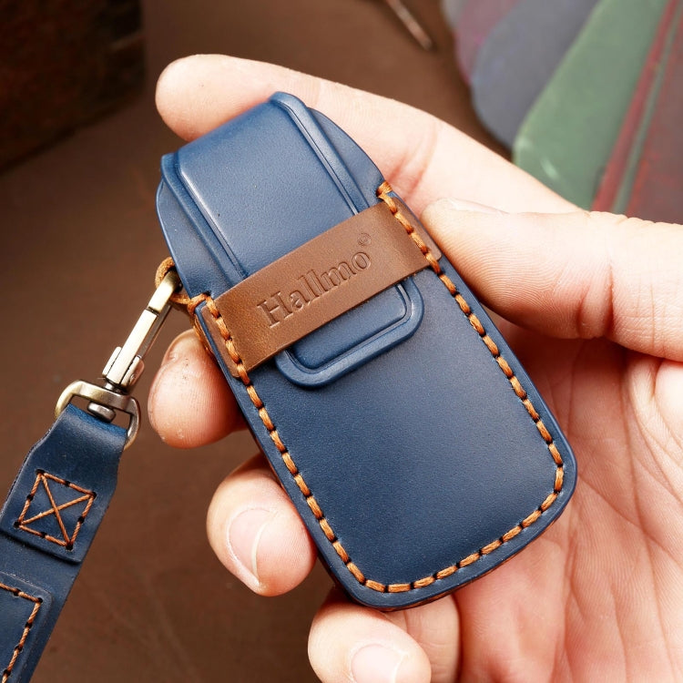 Hallmo Car Cowhide Leather Key Protective Cover Key Case for Audi A6L / A8L / A4 / A7 / A5 A Style(Brown) - free shipping - PMC TechLife - Order now!