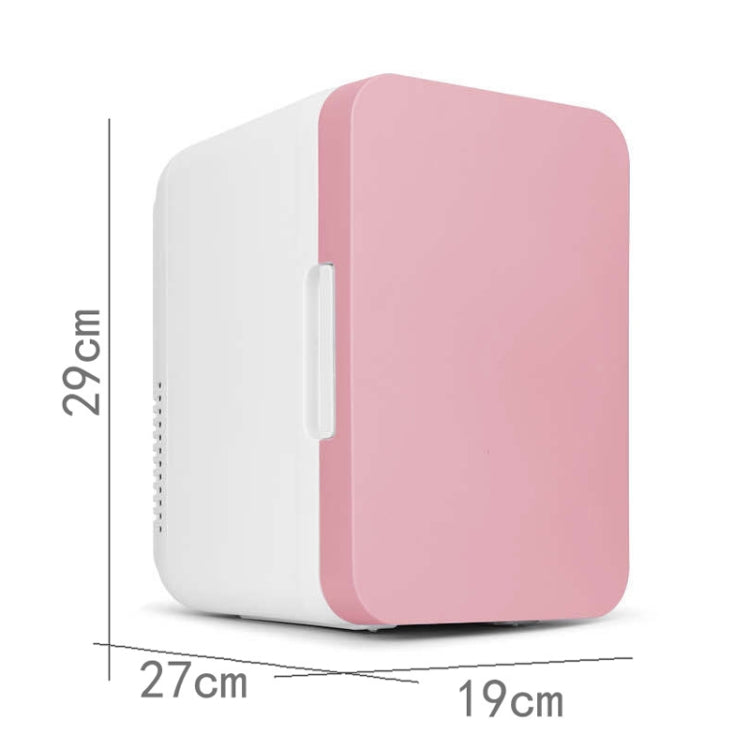 8L 37-48W Car / Home Mini Refrigerator, EU Plug(Pink) - Refrigerators by PMC TechLife | Online Shopping South Africa | PMC TechLife | Buy Now Pay Later Mobicred