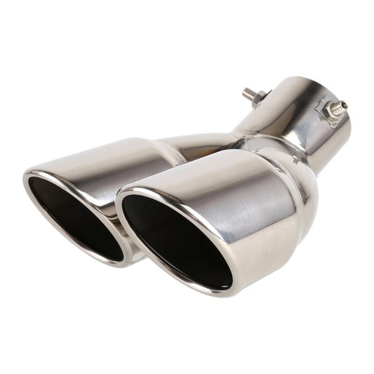 Universal Car Styling Stainless Steel Elbow Exhaust Tail Muffler Tip Pipe, Inside Diameter: 6cm (Silver) - Exhaust Pipes by PMC Jewellery | Online Shopping South Africa | PMC Jewellery