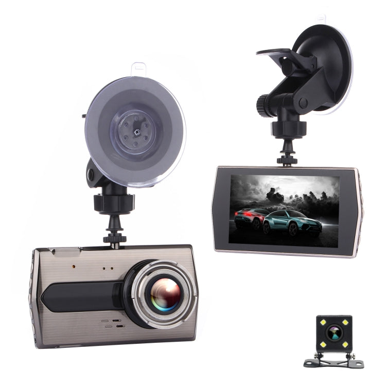 H600 4 inch Front and Rear Dual-recording HD 1080P Night Vision Driving Recorder Support Loop Recording / Parking Monitoring - Car DVRs by PMC Jewellery | Online Shopping South Africa | PMC Jewellery | Buy Now Pay Later Mobicred