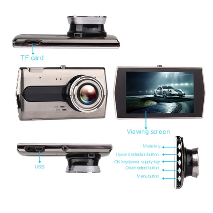 H600 4 inch Front and Rear Dual-recording HD 1080P Night Vision Driving Recorder Support Loop Recording / Parking Monitoring - Car DVRs by PMC Jewellery | Online Shopping South Africa | PMC Jewellery | Buy Now Pay Later Mobicred