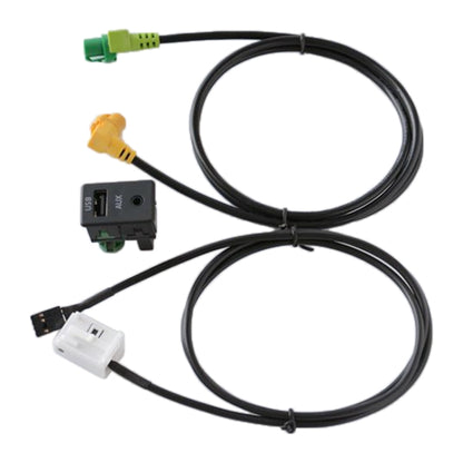 Car AUX USB Switch Holder + Cable Wiring Harness for Volkswagen Magotan / Touran / Polo / Touran RCD510/310+/300+ - DIY Cables by PMC Jewellery | Online Shopping South Africa | PMC Jewellery | Buy Now Pay Later Mobicred