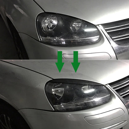 Car Headlight Eyebrow Decoration Sticker for Volkswagen Golf 5 (Carbon Fiber Black) - Lamp Decoration by PMC Jewellery | Online Shopping South Africa | PMC Jewellery | Buy Now Pay Later Mobicred