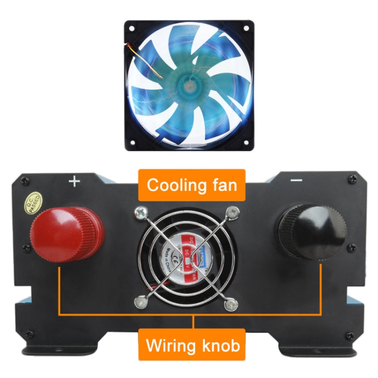 Carmaer 48V to 220V 500W Double Socket Car Double Digital Display Inverter Household Power Converter - Modified Square Wave by PMC TechLife | Online Shopping South Africa | PMC TechLife | Buy Now Pay Later Mobicred