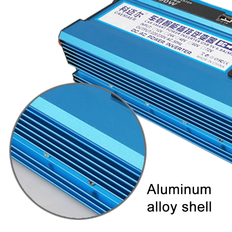 Carmaer 48V to 220V 500W Double Socket Car Double Digital Display Inverter Household Power Converter - Modified Square Wave by PMC TechLife | Online Shopping South Africa | PMC TechLife | Buy Now Pay Later Mobicred