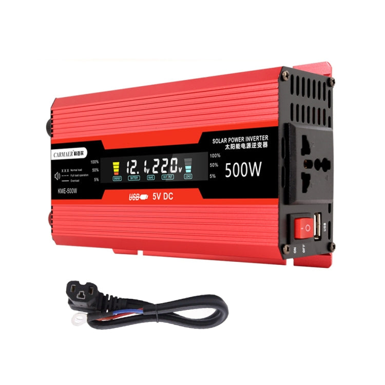 Carmaer Universal 48V to 220V 500W Car LCD Display Inverter Household Power Converter - Modified Square Wave by PMC Jewellery | Online Shopping South Africa | PMC Jewellery | Buy Now Pay Later Mobicred