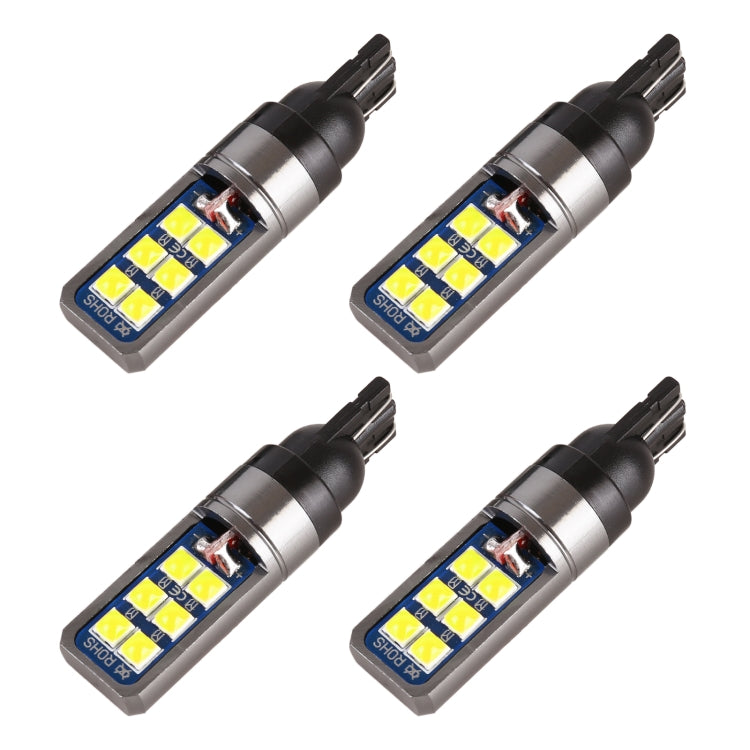 4 PCS T10 DC12V / 4W Car Clearance Light 12LEDs SMD-3030 Lamp Beads (White Light) - Clearance Lights by PMC Jewellery | Online Shopping South Africa | PMC Jewellery | Buy Now Pay Later Mobicred