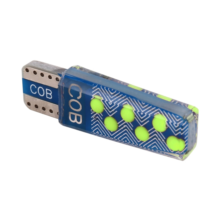 10 PCS T10 DC12V / 1.2W Car Clearance Light 12LEDs COB Lamp Beads (Green Light) - Clearance Lights by PMC Jewellery | Online Shopping South Africa | PMC Jewellery | Buy Now Pay Later Mobicred