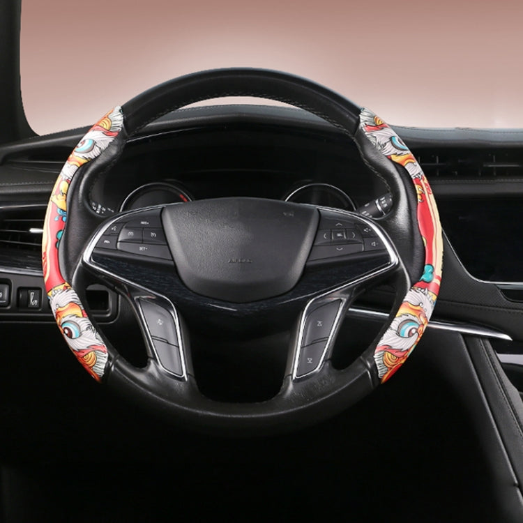 Car Universal China-Chic Relief Steering Wheel Cover (Lucky Strike) - Steering Wheel Accessories by PMC TechLife | Online Shopping South Africa | PMC TechLife | Buy Now Pay Later Mobicred
