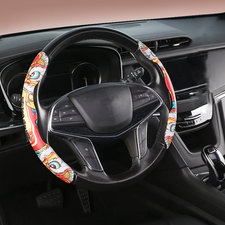 Car Universal China-Chic Relief Steering Wheel Cover (Lucky Strike) - Steering Wheel Accessories by PMC TechLife | Online Shopping South Africa | PMC TechLife | Buy Now Pay Later Mobicred