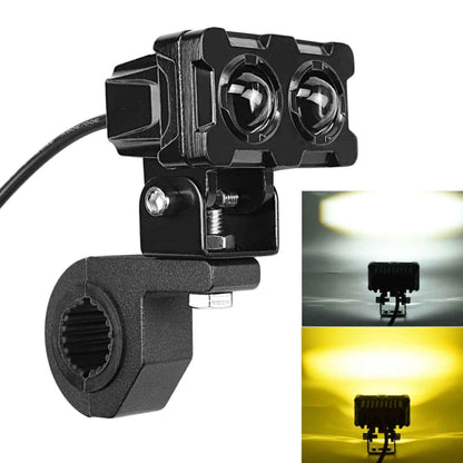 ZH-1583A1 External Waterproof Double Lamp Bead LED Headlight Square Dragon Button Type - LED Headlamps by PMC Jewellery | Online Shopping South Africa | PMC Jewellery | Buy Now Pay Later Mobicred