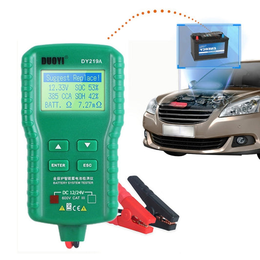DUOYI DY219A Car 12V / 24V Digital Battery Analyzer Fault Diagnostic Device - Electronic Test by DUOYI | Online Shopping South Africa | PMC Jewellery | Buy Now Pay Later Mobicred