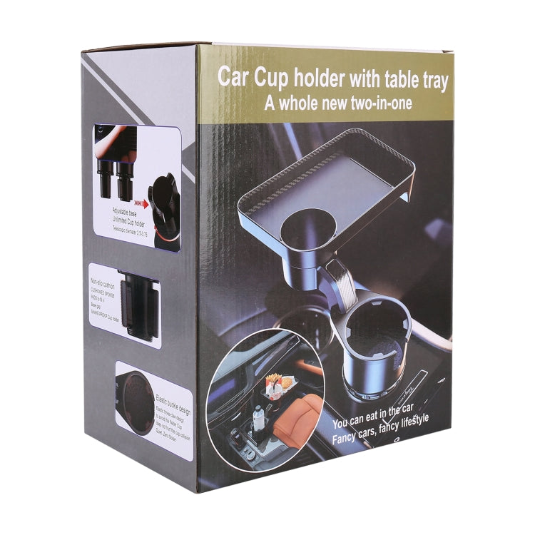 Car 360 Degree Rotation Water Cup Holder Multi-functional Dining Table - Car Drink Holders by PMC TechLife | Online Shopping South Africa | PMC TechLife | Buy Now Pay Later Mobicred