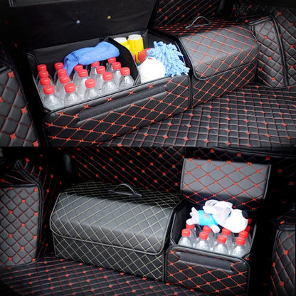 Car Trunk Foldable Storage Box, Checkered Middle Size: 40 x 32 x 30cm (Black Red) - Stowing Tidying by PMC Jewellery | Online Shopping South Africa | PMC Jewellery | Buy Now Pay Later Mobicred