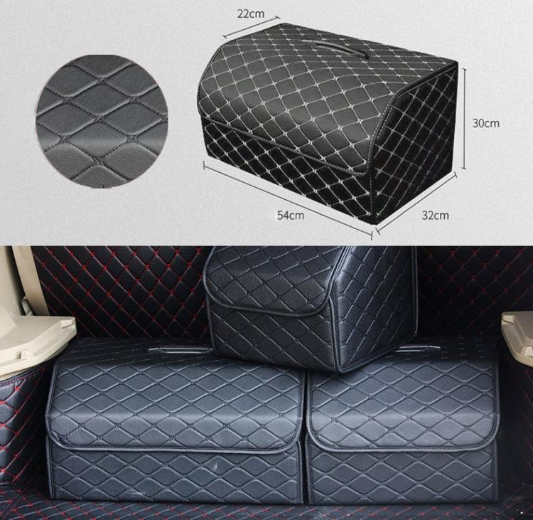 Car Trunk Foldable Storage Box, Rhombic Grid Large Size: 54 x 32 x 30cm (Black) - Stowing Tidying by PMC Jewellery | Online Shopping South Africa | PMC Jewellery | Buy Now Pay Later Mobicred