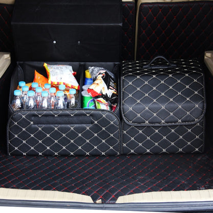 Car Trunk Foldable Storage Box, Rhombic Grid Large Size: 54 x 32 x 30cm (Black) - Stowing Tidying by PMC Jewellery | Online Shopping South Africa | PMC Jewellery | Buy Now Pay Later Mobicred