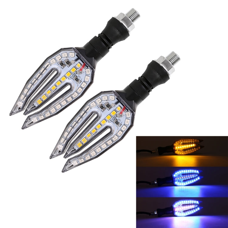 Motorcycle Turn Signal Light DC12V 1W 33LEDs SMD-3528 Lamp Beads (Blue Light) - Signal Lights by PMC Jewellery | Online Shopping South Africa | PMC Jewellery | Buy Now Pay Later Mobicred