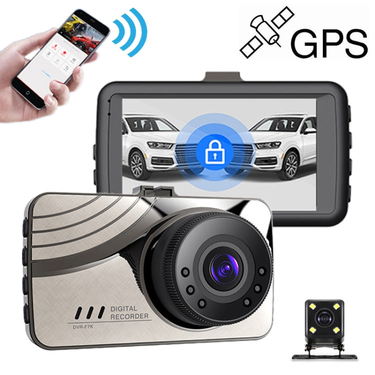 D906 3 inch Car Ultra HD Driving Recorder, Double Recording + GPS + WIFI + Gravity Parking Monitoring + Lane Deviation Warning - Car DVRs by PMC Jewellery | Online Shopping South Africa | PMC Jewellery | Buy Now Pay Later Mobicred